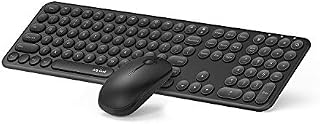 Wireless Keyboard and Mouse Combo, Jelly Comb 2.4GHz Full-Size Compact Wireless Mouse Keyboard