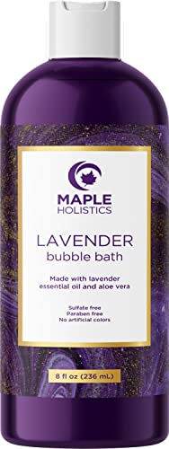 Premium Lavender Bubble Bath Soak - Aromatherapy Bubble Bath Soap And Luxury Lavender Bath Oil For Dry Skin - Moisturizing And Relaxing Bubble Bath For Adults With Aromatherapy Oils For Self Care #TOP2
