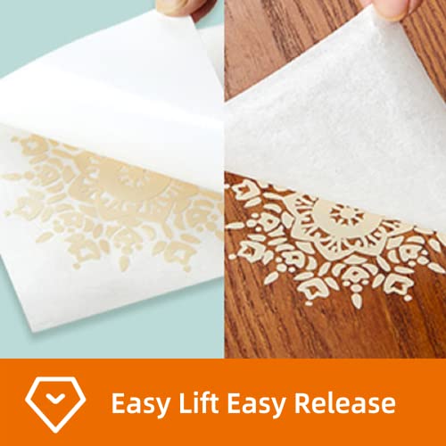 Transfer Tape For Vinyl 6Inch X 100 Ft Paper Masking Tape 3D Printing Tape, With A Medium To High Tack Layflat Adhesive. Great For Decals, Signs, Wall Words And More.… #TOP5