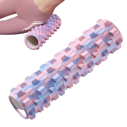 Roller de espuma para la espalda: ejercicio de alta densidad y rodillo de yoga para del dolor | Masajeador de espalda de tejido profundo, herramienta de rodillos de terapia de recuperación musc