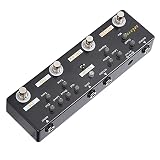 [Pedal de guitarra versátil] - Experiencia 5 modos de efecto, que incluyen reverberación, retraso, bucle FX, distorsión y sobremarcha, en un pedal compacto.