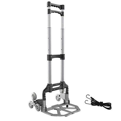 MNSSRN Folding Treppensteigen Truck, bewegliche Rollwagen, Express Truck, Trailer, Warenkorb, Licht und arbeitssparende Multi-Funktions-Trolley,D