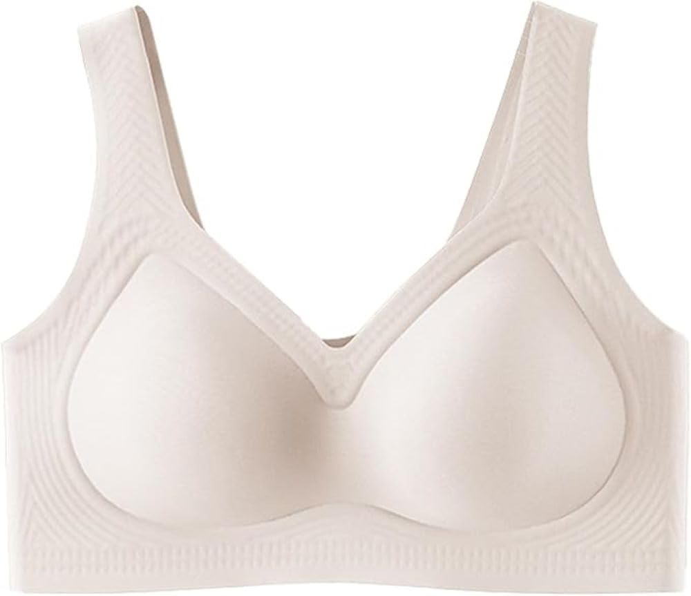 Jelly Bra for Womens Wire-Free Seamless Soft Comfort Full Coverage Push Up Wireless Bras