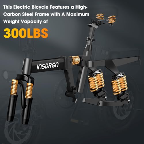14″ Folding Electric Bike for Adults, Peak 1500W Motor,20MPH
