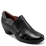 , Mikrofaser-Fußbettbezug, Rockport Women\'s Laurel Slip-On, Schwarz Leder, 37.5 EU