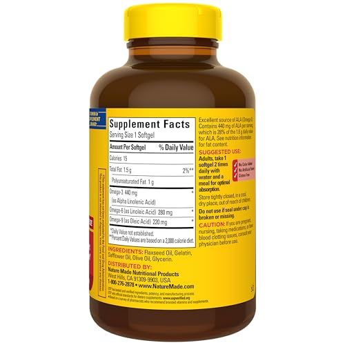 Nature Made Triple Omega 3 6 9 Supplements, 150 Softgels - image 8