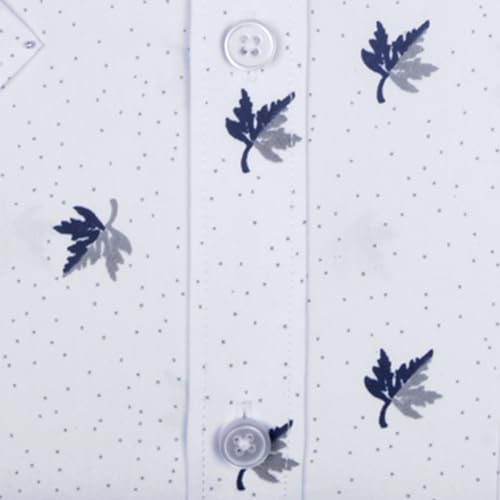 Image of ACCOX Men's Breathable Cotton Half Sleeves Regular Fit Printed Formal Shirt for Men (GCR149)
