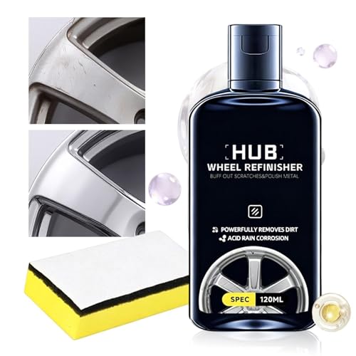Kit de Polissage Jantes,100 G De Pâte Réparatrice Intensive Anti-Rayures À Longue Durée | Kit Réparateur Rayures Et Nettoyant Jantes - Pour Automobile, Camion, SUV, Berline, Fourgon, Maison, Garage, A