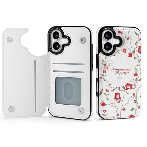 For iPhone 16plus ���[�~�� �O�J�[�h���[ �蒠�^ iPhone �P�[�X ��d�}�O�l�b�g PU ���U�[ �u���b�N TPU ���� 3 �J�[�h�X���b�g �����X�^���h �����Y���i���݌v �S���ʑϏՌ� �V���[�g�t���b�v ���f�B�[�X �ʋ� �V���v�� 