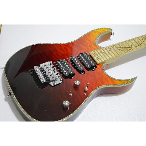 Guitare électrique personnalisée avec touche arbre de vie et accordeurs blocage haute précision - 3