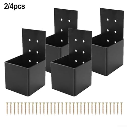 Kit de conectores de pérgola para postes de madera, soportes de esquina de ángulo recto de 3 vías para una construcción duradera de cenador y pérgola