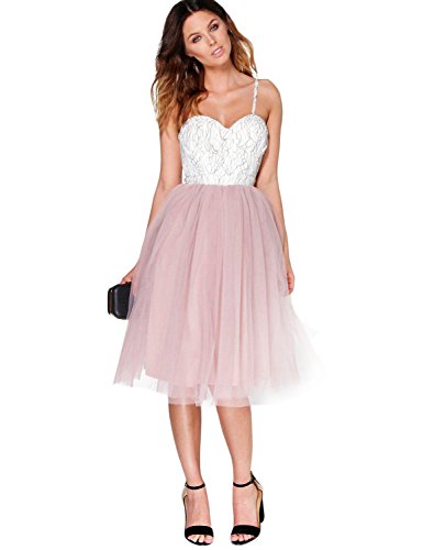 YIRENWANSHA 2018 Evening Dresses for Women Empire Waist Formal Party Gown Cocktail Dresses Spaghetti Strap Sweetheart Neck Formal Gown YZ14 Pink Size 12