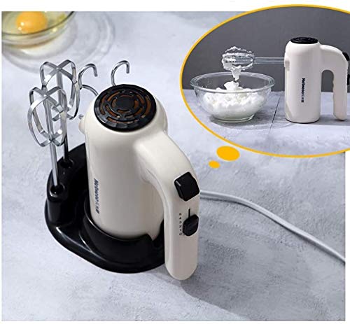 HLWAWA Handmixer-Edelstahl 200W High Power Electric Mixer zum Mischen Ei, Sahne, Batter, einfach zu Handbuch Blender – Bild 3