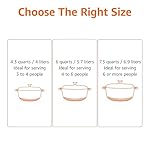 Amazon Basics Cast Iron Dutch Oven Pot with Lid, Enameled, Round, Dual Handles, Heavy-Duty, Small, 4.3-Quart, Blue - Image 5