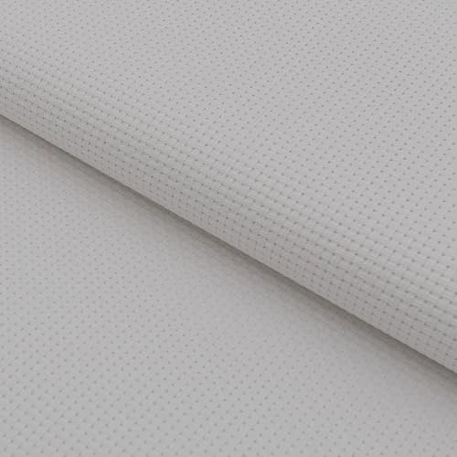 Zweigart, tessuto bianco Aida a 6 fili ideale per cucire abiti per bambini, diverse misure disponibili, White, 60 x 50 cm
