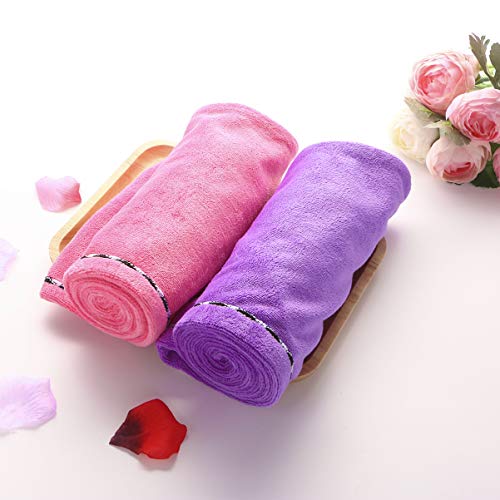 2 Unidades Toalha De Cabelo Toalha Cacheada Toalha Para Secar Cabelo Gorro De Cabelo Seco Turbante T
