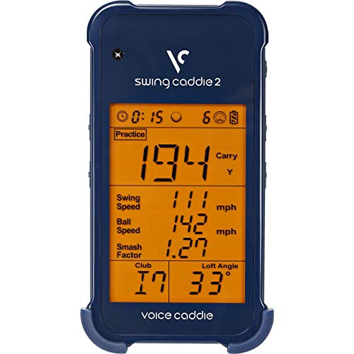 Voice Caddie SC 200 Portable Golf Launch Monitor with Audible Output, Blue (Renewed)
