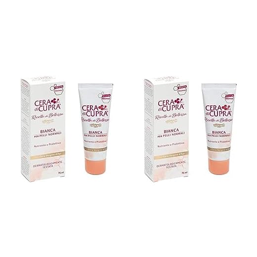 Cera di Cupra Receta de Belleza Crema en Tubo Blanco 75 ml (Paquete de 2)