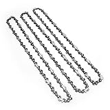 3Pcs 14 Inch Semi Chisel Chainsaw Chain for Stihl MS170 MS180, Chainsaw Chain Replacement 3/8" LP Pitch 0.050" Gauge 50 Drive Links (14inch chain*3)