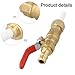 Valve Type Sandblasting Tool with Brass NPT Ball Valve & 4 Alumina Ceramic Nozzles (2.4/2.7/3.2/3.6mm) for Rust, Paint and Scale Removal – Manual Suction Feed for Industrial, Automotive Use