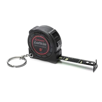 Lufkin - Tape,Keychain,Black Blade,1/2" X8 L1108B