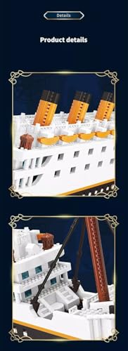Image of Technic Titanic Luxury Cruise Ship Building Blocks Bricks DIY Assemble Educational Toys Construction Set 97041 (2980 pcs)