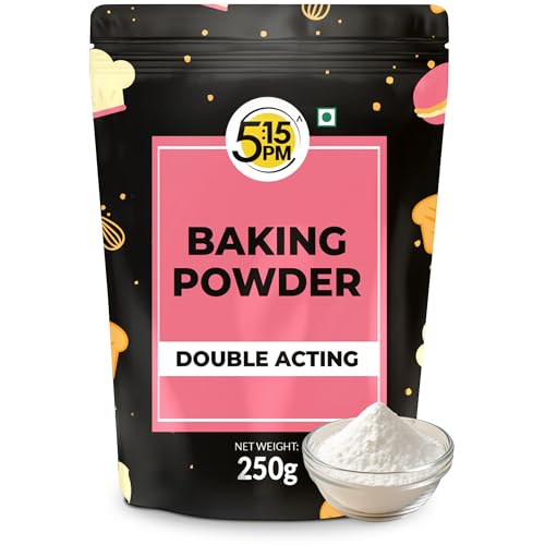 Image of 5:15PM Baking Powder 250g | Double Acting Powder | All Purpose Leaving Agent | Cake Making & Breads, Muffins, Pizza