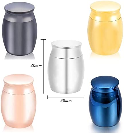 Small Urns Mini Cremation Human Ashes Holder Stainless Steel Memorial Keepsake Ash Funeral Urn for Pet Small Ashes Urns for dog pet