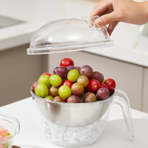 Cuenco frío para servir ensalada de fiesta: recipiente resistente para catering 3