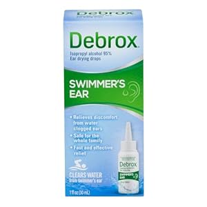Debrox Swimmer’s Ear Drops, Ear Drying Drops for Adults and Kids, 1 Fl Oz