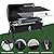 Elletwinkle Portable Charcoal Grill Barbecue Grill Folding Set Double Sided +Barbecue Pan Net+6PCS Tools for Outdoor Camping BBQ Grilling Backyard Party Cooking Chimney Tabletop Grill & Grilling Black
