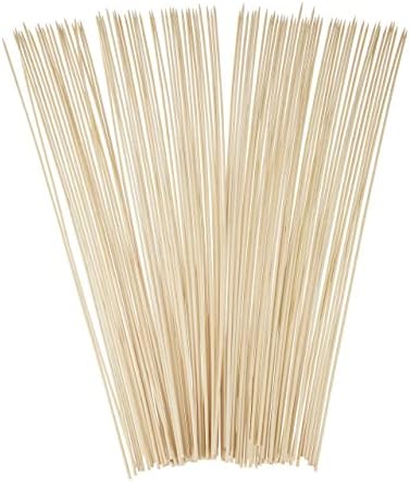 Relaxdays 10023273 bambus, zestaw 100 sztuk, do pieczywa z pieczywa, ogniska, uniwersalne, 90 cm długości, naturalne rożna do grilla