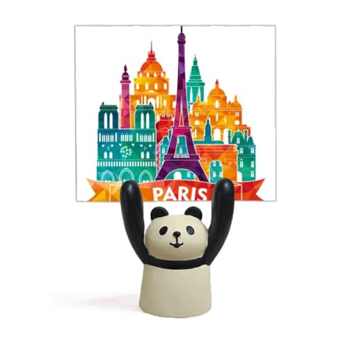 Porte mémo Tour Eiffel et panda mignon figurine décoration pour bureau de Paris