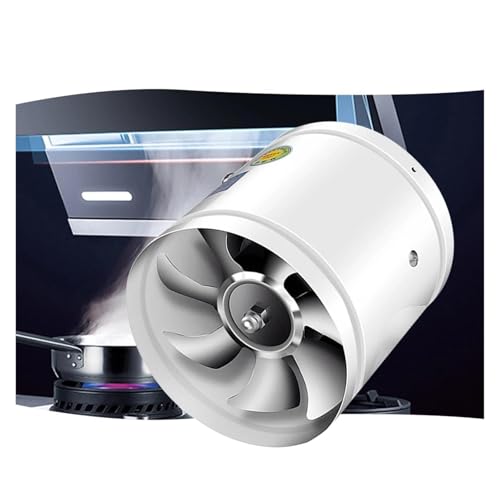 Ventilador de Extracción, Ventilador De Aire De 4/6/7/8 Pulgadas, Extractor De Tubo De Metal, Conducto En Línea, Poco Ruido For Restaurantes, Cocinas, Supermercados Y Más para baño, baño, cocina, inve