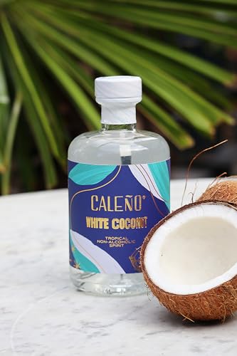 Caleño White Coconut Tropical Alcohol Free Rum 50cl | Created Using Coconut, Vanilla & Pineapple | Non Alcoholic Tropical Gin Alternative | Sugar Free, Gluten Free and Vegan Friendly - Thumbnail 3