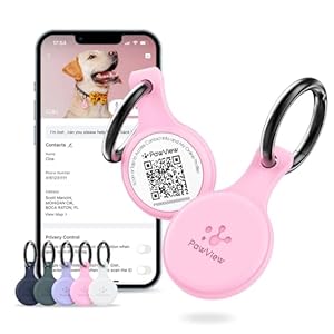 Silent Silicone Dog ID Tag with NFC...