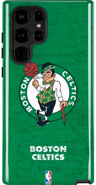 Skinit Impact Phone Case Compatible with Galaxy S24 Ultra - Officially Licensed NBA Boston Celtics Hardwood Classics Design