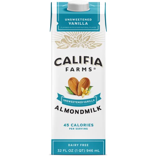 Califia Farms Unsweetened Vanilla Almond Milk The Perfect DairyFree, Vegan, and Keto
