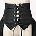 COSDREAMER Steampunk Women's Skirts Waist Belt for Women Ruffles Pirate Corset Costumes (Black, 3X-Large)