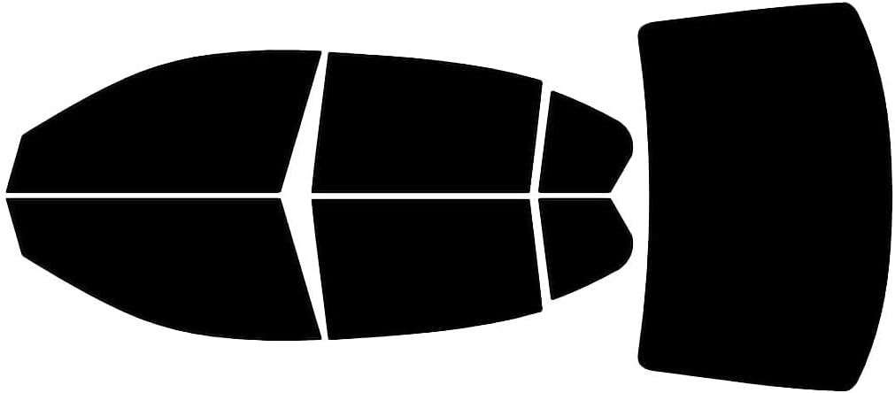 Rvinyl Window Tint Kit Compatible with Honda Accord 2008-2012 Sedan - Black 5% - Single Ply No Bubble Film - Do it Yourself Vehicle Complete Precut Kit