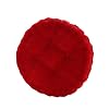 MagiDeal Ronde Katoenen Stoel Zitkussens Bekleding Tatami Kussens Voor Thuis Car Office – Rood