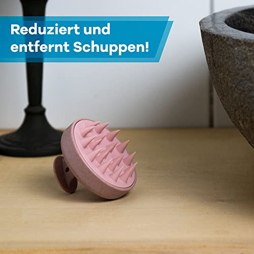 Kopfhautmassagebürste Netrox aus Silikon für Haarpflege und Reinigung