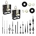 Produktbild MMOBIEL 22-teiliges Ersatzteil-Set mit hohem Drehmoment für DIY Wanduhren, Set mit 12 Uhrzeigern und 2 Motoren, 25 mm Welle