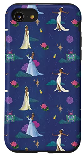 Coque iPhone SE 2020 7 8 Disney Tiana contre rayures étui bleu nuit robuste