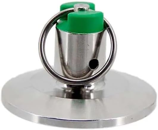1pc Adjustable 1.5" Tri Clamp Pressure Relief Valve End Cap - 17-100psi for Home Brewing & Dairy Applications(100psi SS)