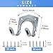 Covlongyu 15 Pack Tool Hanger Hooks,Wall Mount Garage Garage Shed Hooks Heavy Duty for Hanging Ladder & Ropes