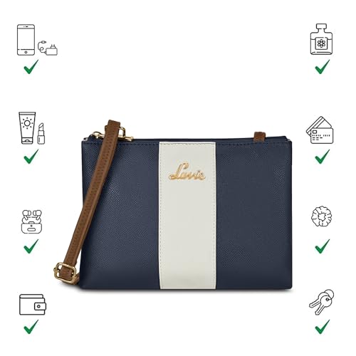 Image of Lavie Women's Lynn 2C Colorblock Crossbody Sling Bag | Top Zip Sling Bag | Ladies Purse Handbag | Gift for Women