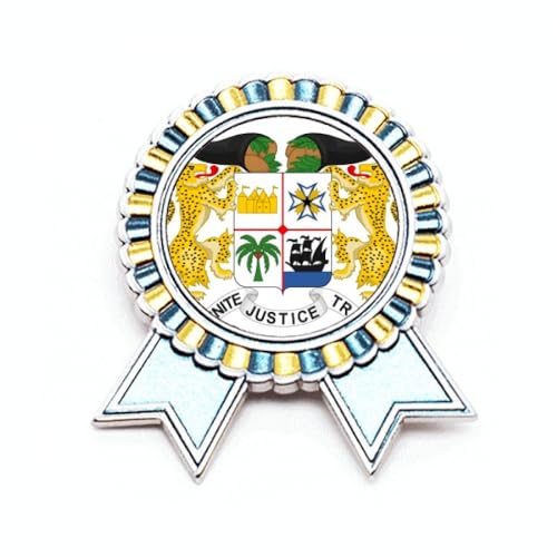 Broche emblème national du Bénin accessoire métal pour vos soirées