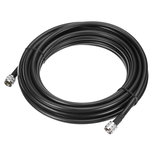 Câble coaxial UHF mâle PL-259 blindé RG213 de 5,5 m pour une transmission intègre et stable