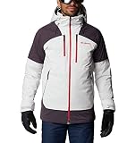 Columbia Men's Wild Card Jacket, Nimbus Grey/Dark Purple, Small